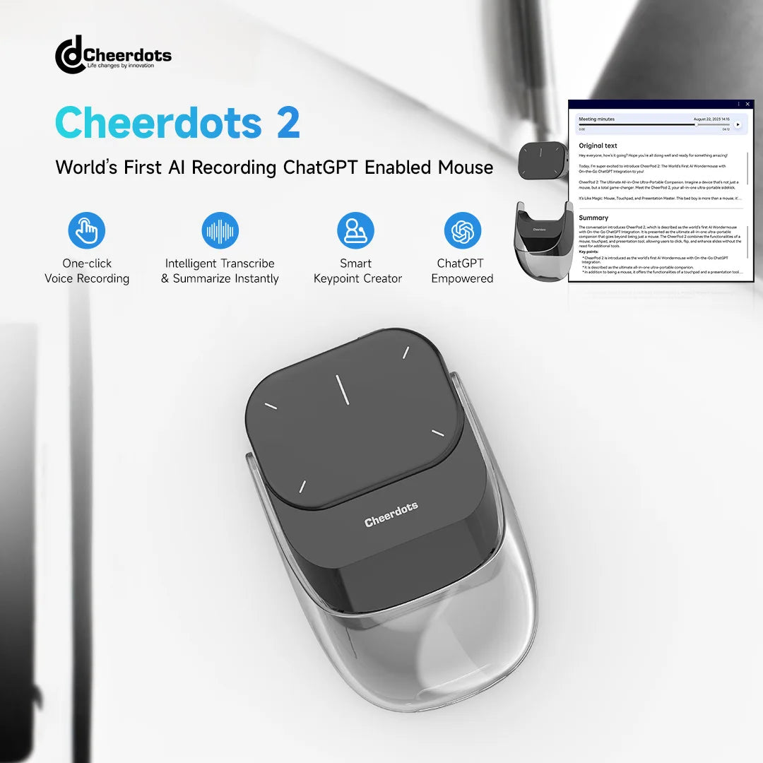 Cheerdots 2 Wireless Air Mouse 2 Mode Touchpad and chatpgt